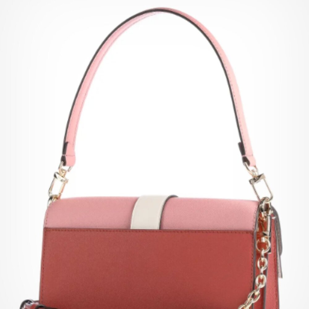 NWT Small Greenwich Michael Kors gold cinnamon pink hot pink crossbody - Picture 7 of 10